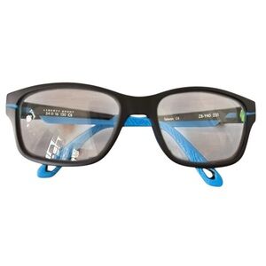 Liberty Sport Eyeglasses 54-16-130 Black Blue Rec Specs Youth Sports Frames EUC